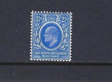 East Africa and Uganda 1903 King Edward VII 2½a Blue SG20 Mint Hinged. MH.