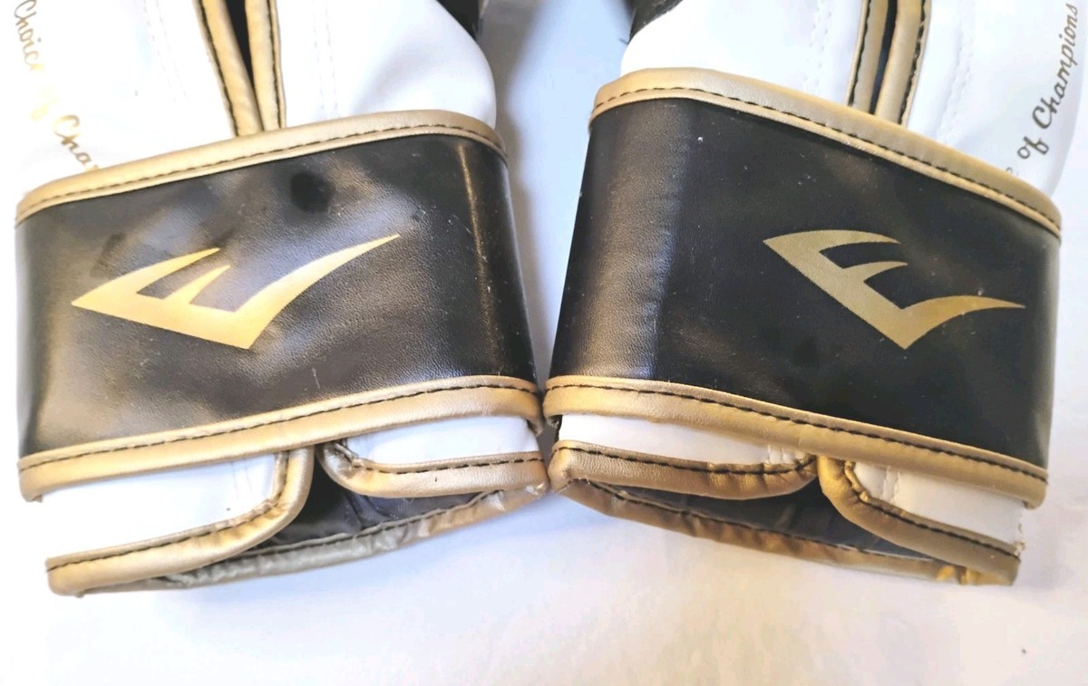 Everlast Power Lock Training Gloves 16 ounce Gold/Black/White Pre