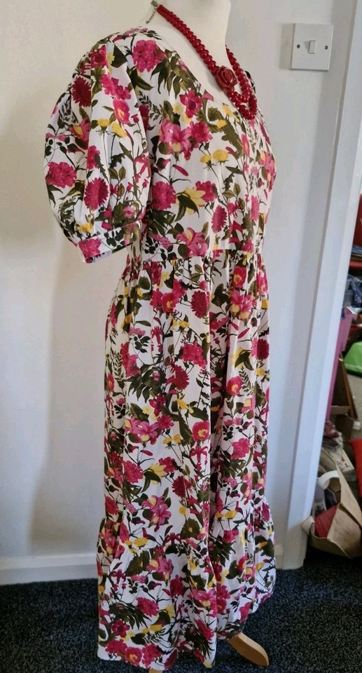 Multicoloured Multicoloured Summer Floral Dress Size 12 NWOT | eBay UK
