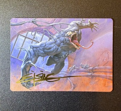 Magic The Gathering Art Series Venom Evil Unleashed 12/54 Gold Stamped Signature