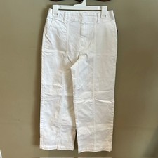 Universal Thread Women  s Wide Leg Cropped White Jeans Size 2 High Rise NWT