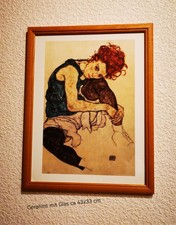 2 Kunstdrucke Egon Schiele, wohnfertig gerahmt , 43x33xm
