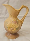 Vintage Hull Pottery Magnolia Ewer Pitcher Vase Art Pottery Floral Home Decor