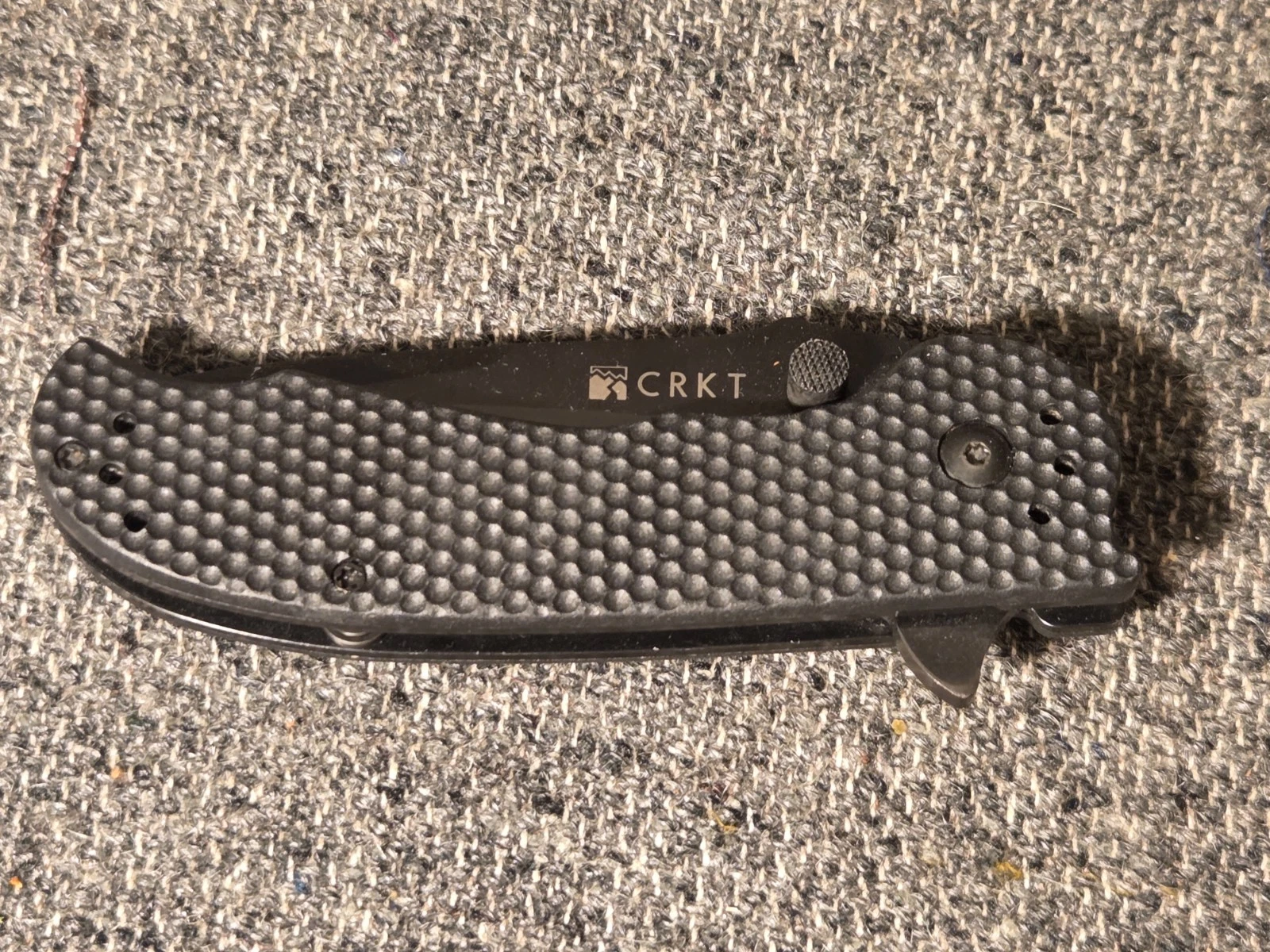 CRKC COLUMBIA RIVER KNIFE COMPANY M1 MI-13K BLACK FOLDING KNIFE USED