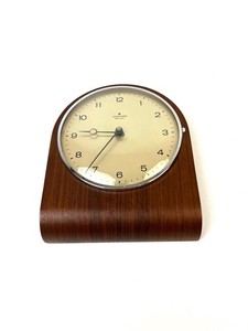 Horloge Pendule Junghans Bois Foncé Fonctionnant 62x32x15 CM