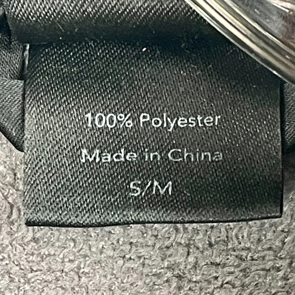 Soma Intimates Plush Long Robe Long Sleeve Pockets Black Gray Floral Size Small - Image 4 of 4