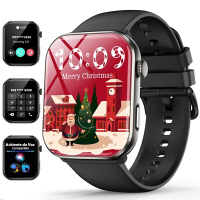 Smart Watch Women Men For Android Iphone  1.96''Ultra HD AMOLED Bluetooth Calling