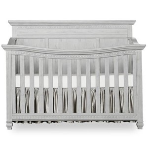 evolur madison crib antique grey mist
