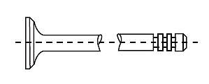 2 Soupapes d'échappement pour Citroën XM 2.5 TD et Peugeot Boxer 2.5 D 4x4