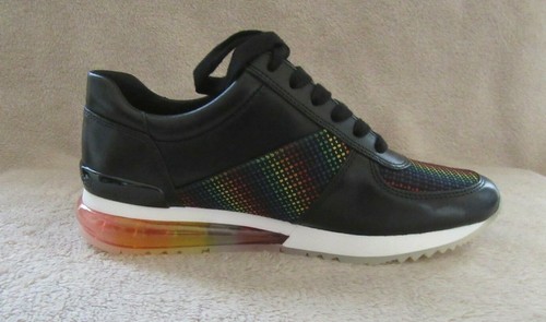 Zapatos de cuero MICHAEL KORS Allie Extreme negros multientrenador EE. UU. 6 EUR 36 nuevos con etiquetas - Imagen 5 de 9