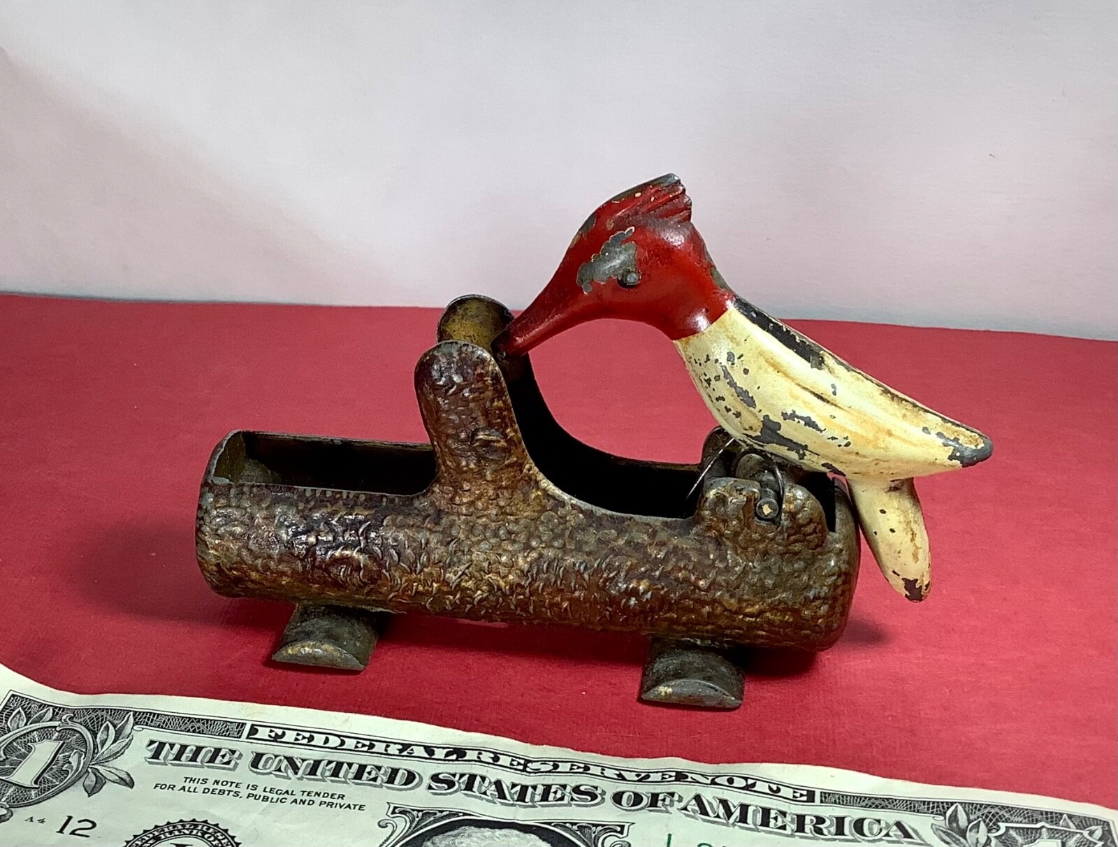 Woodpecker Toothpick Holder Vintage Figurine eBay