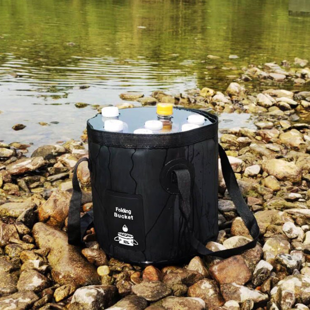 Multifuctional Collapsible Bucket 12l Portable Folding
