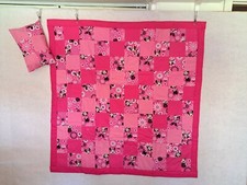 Crib / Toddler / Baby Quilt - Minnie Mouse 42"x42"