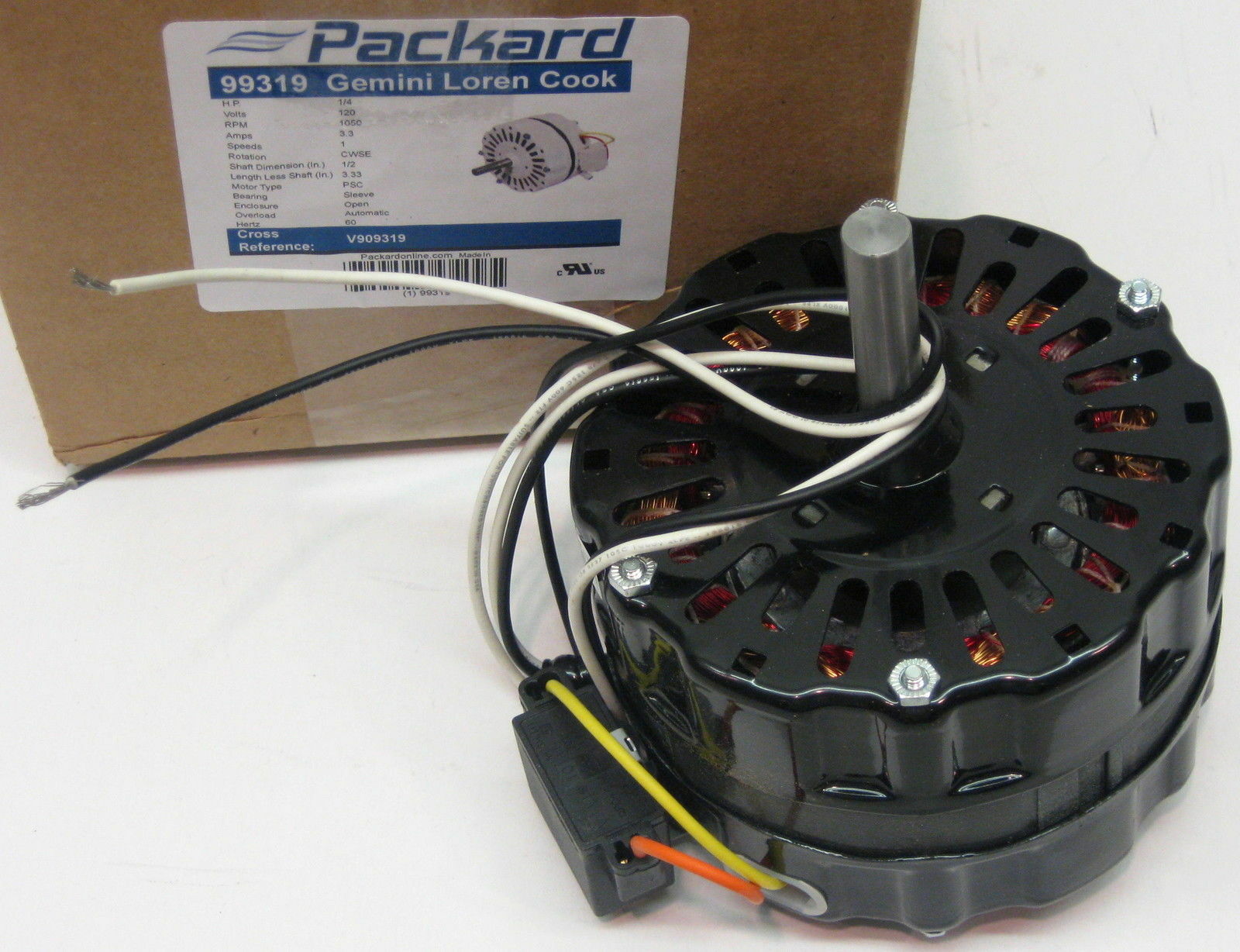 99319 Ventilator Motor for Gemini Loren Cook LL Building V909319 