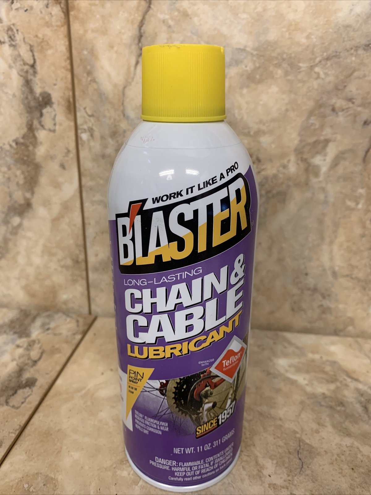 Blaster CHAIN & CABLE LUBRICANT, 16CCL Lube Oil Spray w/ Teflon PTFE