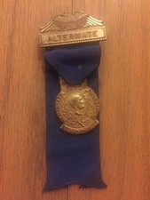 1952 Republican National Convention A. Delegate Medal Badge President Eisenhower