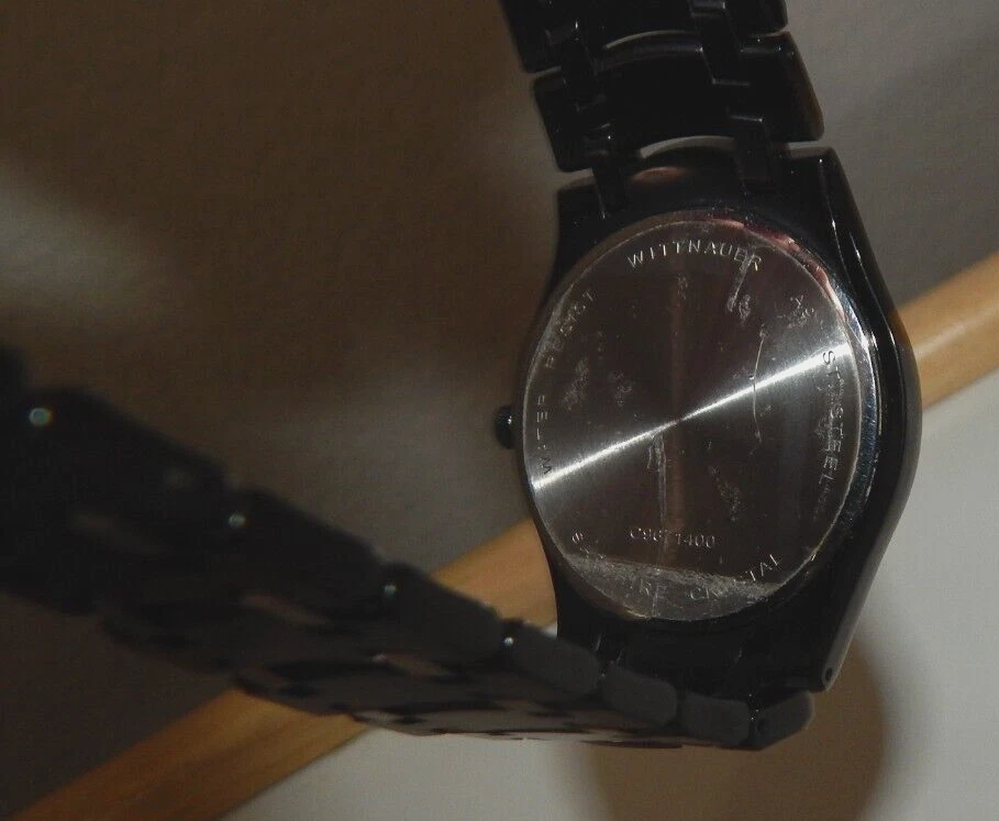 Men Wittnauer Montserrat 16 Diamond Black Stainless Sapphire 37mm Watch C9671400 - Image 3 of 4