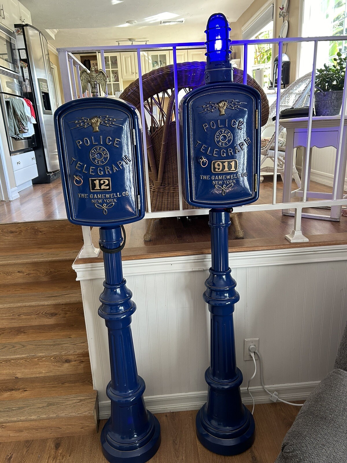 Post Pedestal for mounting a Police Gamewell Call Box UrbanKitchens.co.uk