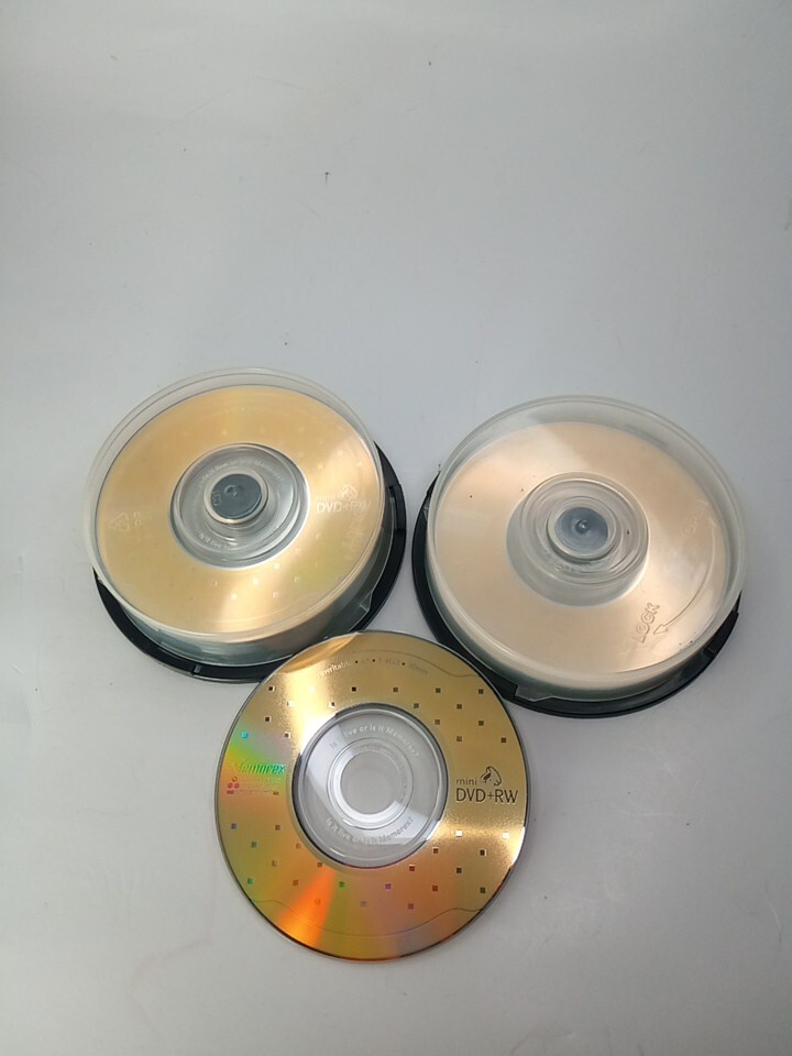 Memorex Mini DVDRW 15 Pack Open Box Single Sided DVD Camcorder Discs Rewritable eBay