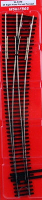 PECO SL-8376 ~ New 2024 ~HO Scale Code 83 #7 Curved Right Hand Turnout Insulfrog