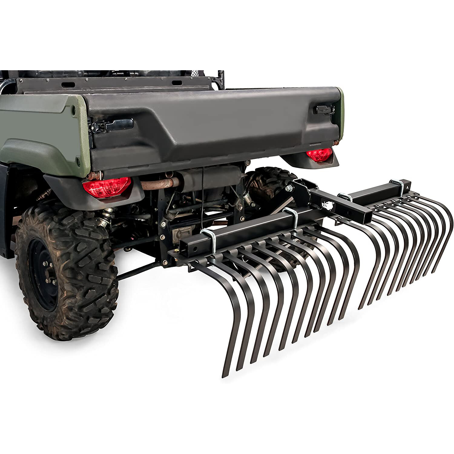 Ied Rake Vehicle Camco Black Boar ATV/UTV Implement Custom Vehicle Landscape Rake Tool ...