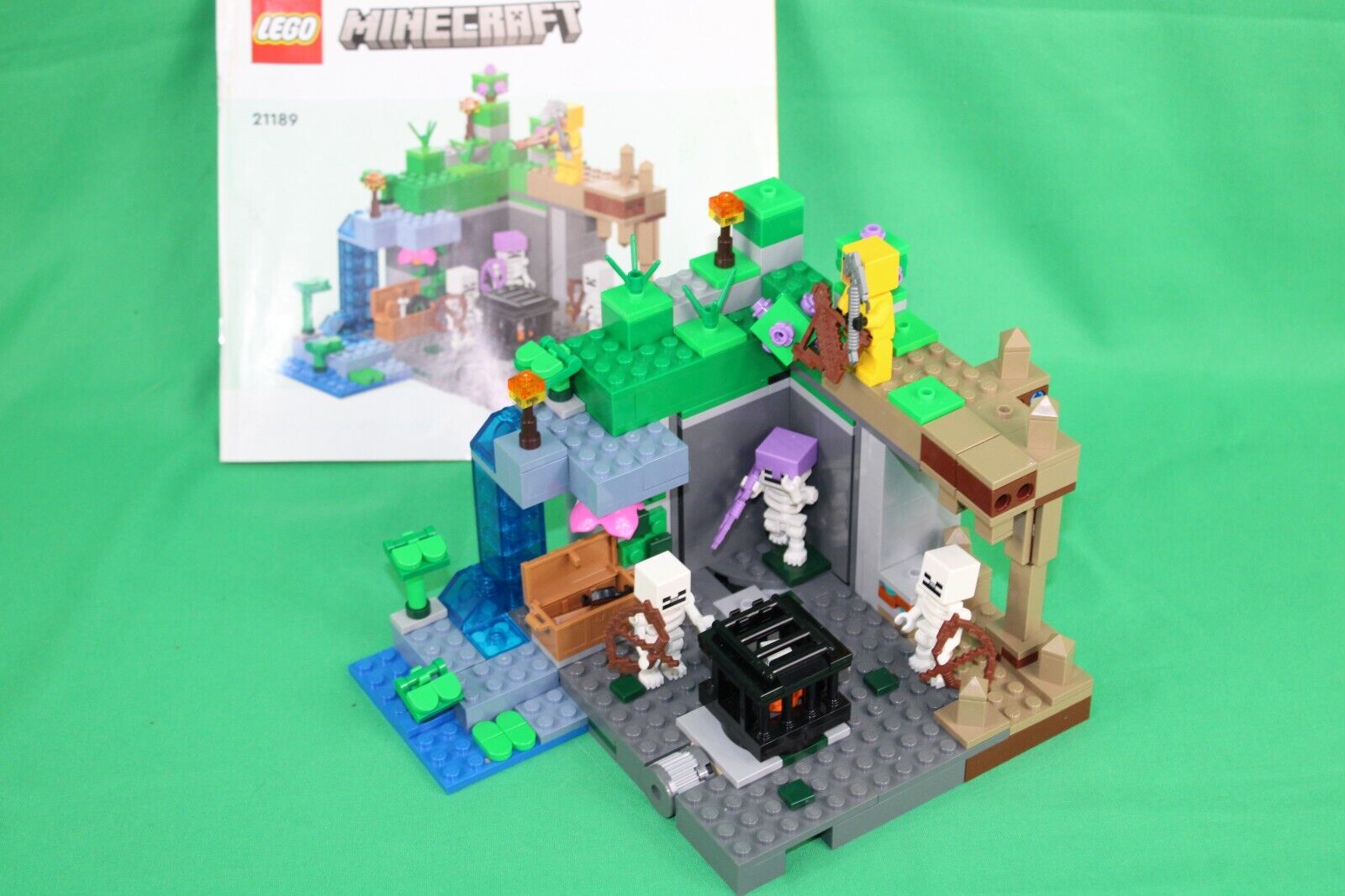 LEGO (21189) Minecraft, The Skeleton Dungeon, Used, Complete W/Manual, No Box