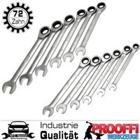 12-Tlg Ratschen Ringmaul Maul Ring SchlüSsel SchraubenschlüSsel Set 8 - 19 Mm