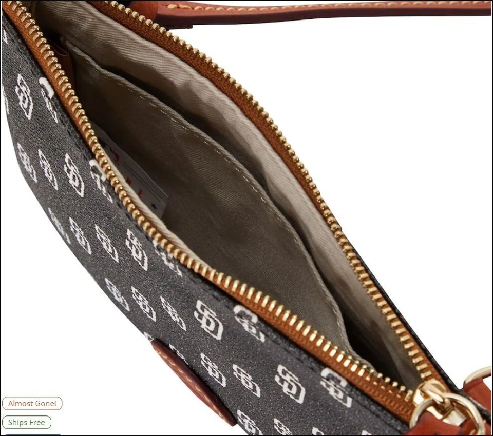 Dooney Bourke Handbag, San Diego Padres Baseball. Gently Used. Cross