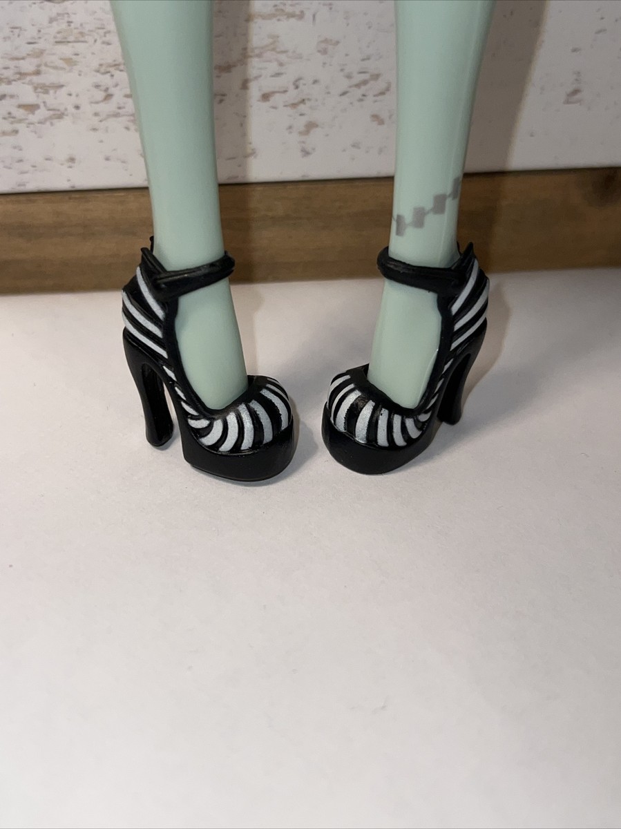 Monster High Doll Frankie Stein 1st Wave Zebra Striped Black