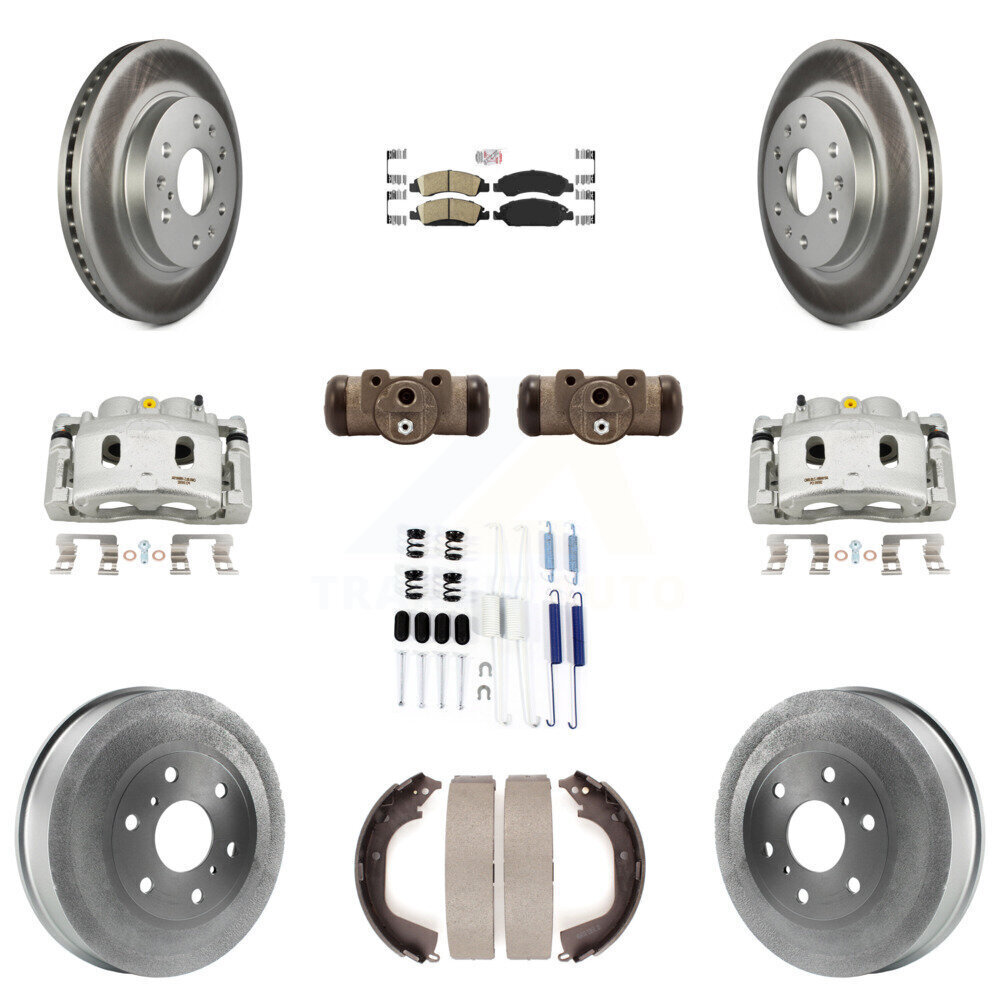 GMC Front Rear Brake Caliper Rotor Drum Ceramic Pad Shoe Cylinder Kit