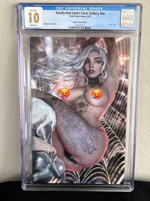 Totally Rad Comics | Black Cat | Shikarii | Cover E Topless | CGC 10 | GEM MINT