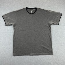 Taco Bell Men's Gray  Black Uniform Short Sleeve Crew Neck Shirt Size Large