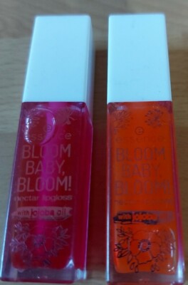 Essence 2x BLOOM BABY, BLOOM! nectar lipgloss 01& 02 2x9ml 
