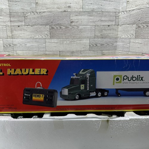 EZTEC Remote Control Semi Truck Publix 18-Wheel Hauler 18” Long Open Box Works - Picture 22 of 23