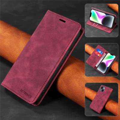 For iPhone 17 16 16e 15 14 13 12 Pro Max 8 7 Plus Case Leather Wallet Flip Cover