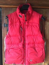 Volcom Puffa Jacket Sleeveless Approx Size 10 Or 12 Reversible Ladies Red / Grey