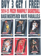 2024-25 Panini Prizm Monopoly Basketball NBA (BUY 3 GET 1 FREE) You Pick/Choose