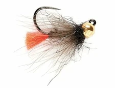 Fulling Mill CdC Red Tag Jig Fly Barbless Nymph Size 16 (One Dozen) -- SoD