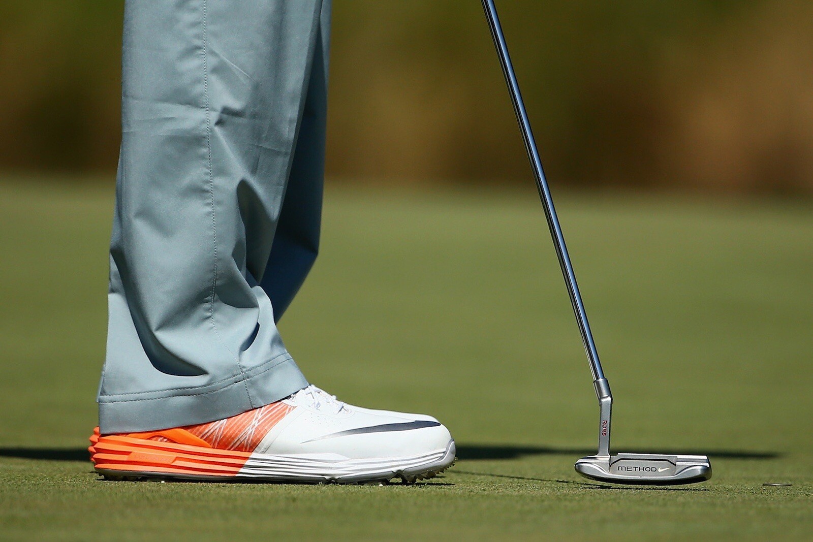 Nike Lunar Control 3 golf shoes orange, white, silver Rory McIlroy