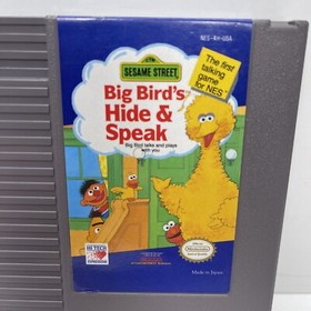 Sesame Street: Big Bird's Hide & Speak (Nintendo NES , 1990) Authentic Tested
