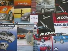 N°4972 bis / AIXAM voiture sans permis lot de 16 dépliants ou catalogues 2000