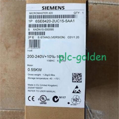 1PC New In Box Siemens 6SE6420-2AB12-5AA1 6SE6 420-2AB12-5AA1 Inverter 1PC New In Box Siemens 6SE6420-2AB12-5AA1 6SE6 420-2AB12-5AA1 Inverter