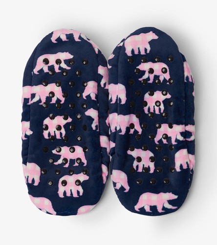 Little Blue House by Hatley Women's Sherpa Fleece Slippers, Mama Bear, Small - Picture 3 of 5