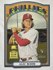 Alec Bohm 2021 Topps Heritage 1972 Die-Cuts #72DC-12 Rookie Card RC Phillies MLB