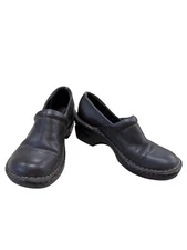 Sonoma Womens Brown Leather Clogs Mules 7.5M SKU 7181