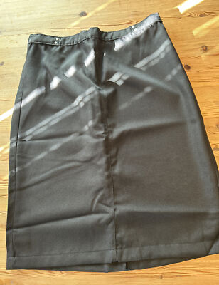 Witt Weiden Business Rock Damen 42 Schwarz Schmal Mit Schlitz Hinten Neu!