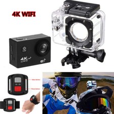 2.0" Screen Camera Full 4K WIFI Motobike ATV Helmet Waterproof Sports DV Video