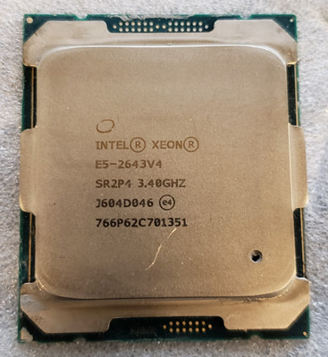 Intel Xeon E5-2643 v4 3.40GHz 6-Core 12-Thread LGA2011-3 Server CPU SR2P4