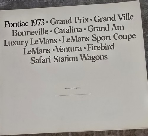 1973 Pontiac Dealer Advertisements