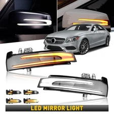 Sequential LED Side Light Mirror Turn Signal for Benz Mercedes C E S CLA W204